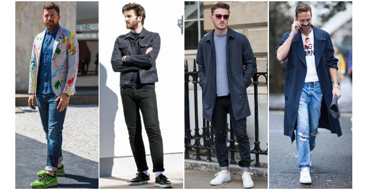 Mặc quần jean mang giày gì cho nam ấn tượng, trẻ trung và hợp thời trang?
