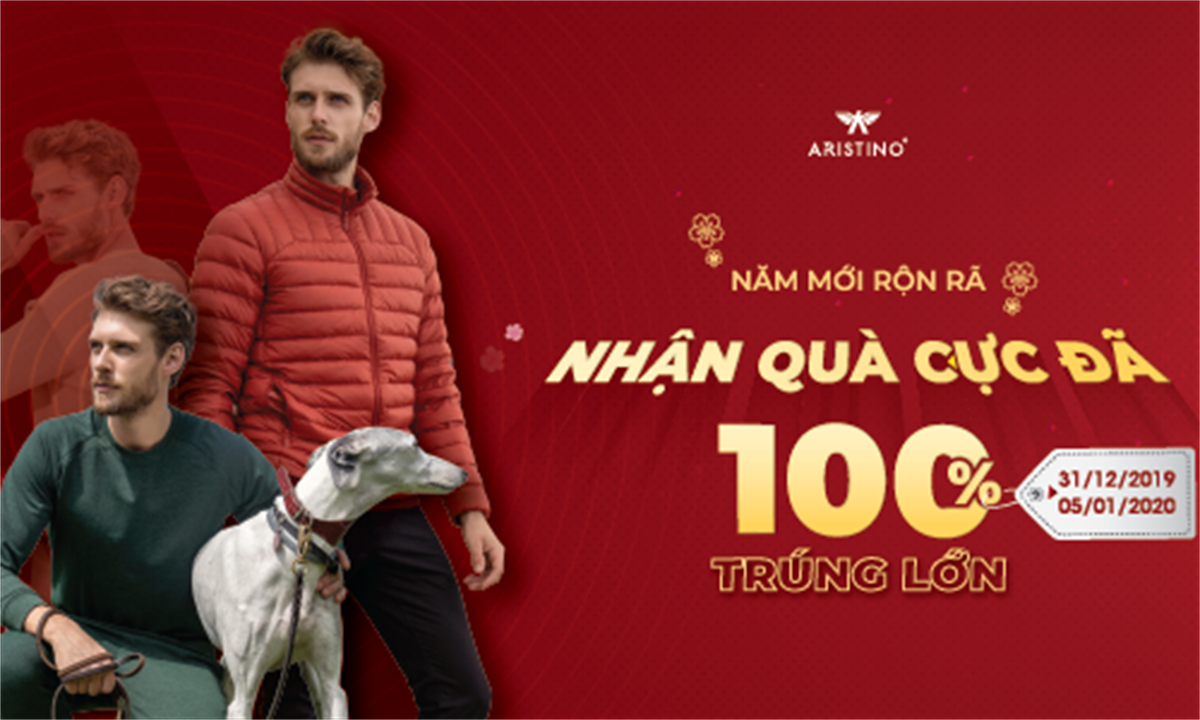 NĂM MỚI RỘN RÃ NHẬN QUÀ CỰC ĐÃ CÙNG ARISTINO: CƠ HỘI 100% TRÚNG LỚN