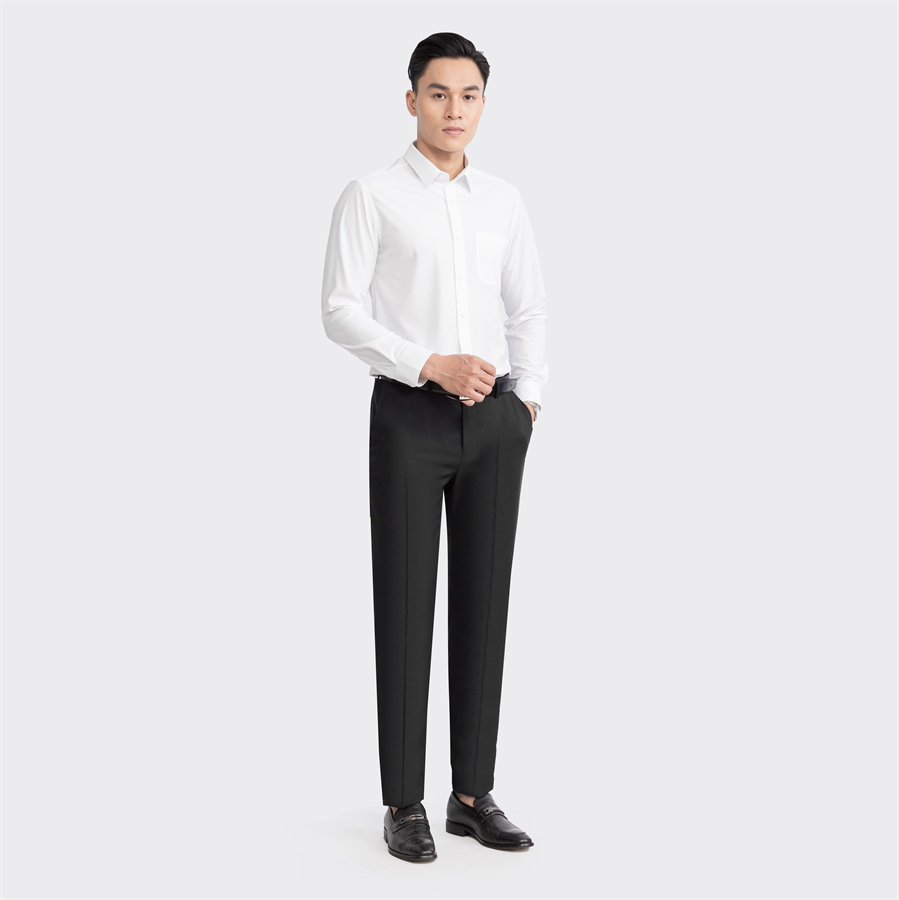 Áo sơ mi dài tay Aristino Business dáng Regular Fit 1LS0300Z màu Trắng 6 solid