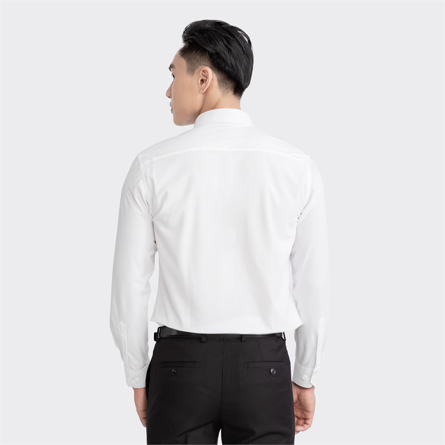 Áo sơ mi dài tay Aristino Business dáng Regular Fit 1LS0300Z màu Trắng 6 solid