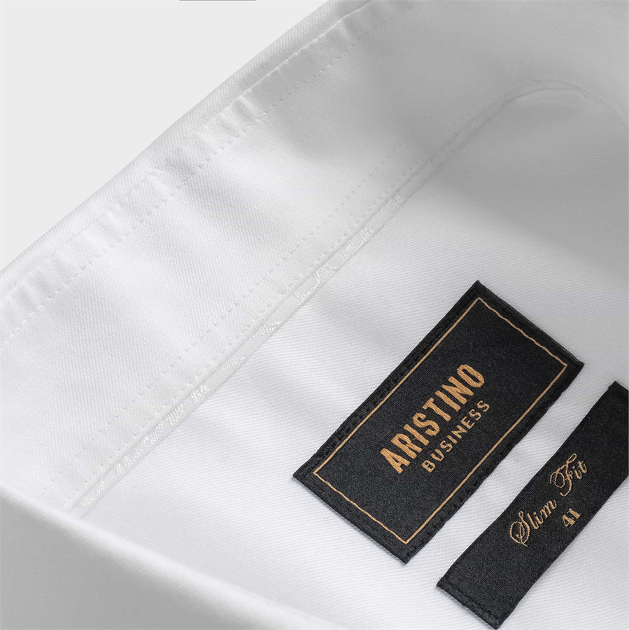 Áo sơ mi dài tay Hà Nội màu trắng Aristino dáng Slim fit Business 1LSH010Z