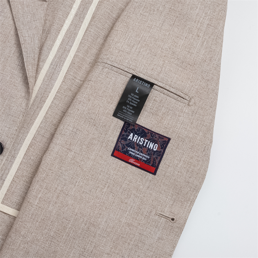 Áo vest, blazer Aristino ABZM030Z-BST Hoa Biển màu Be