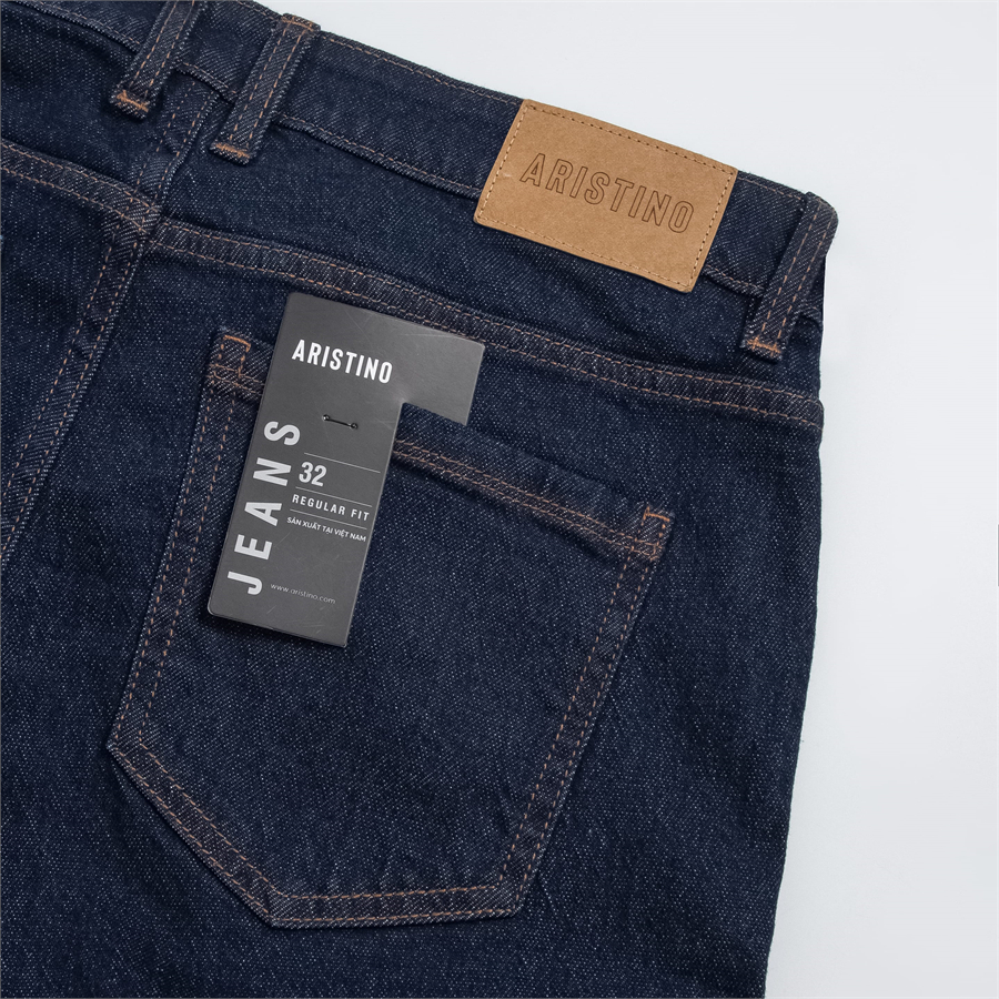 Quần Jeans Aristino dáng Regular Fit AJN0080Z