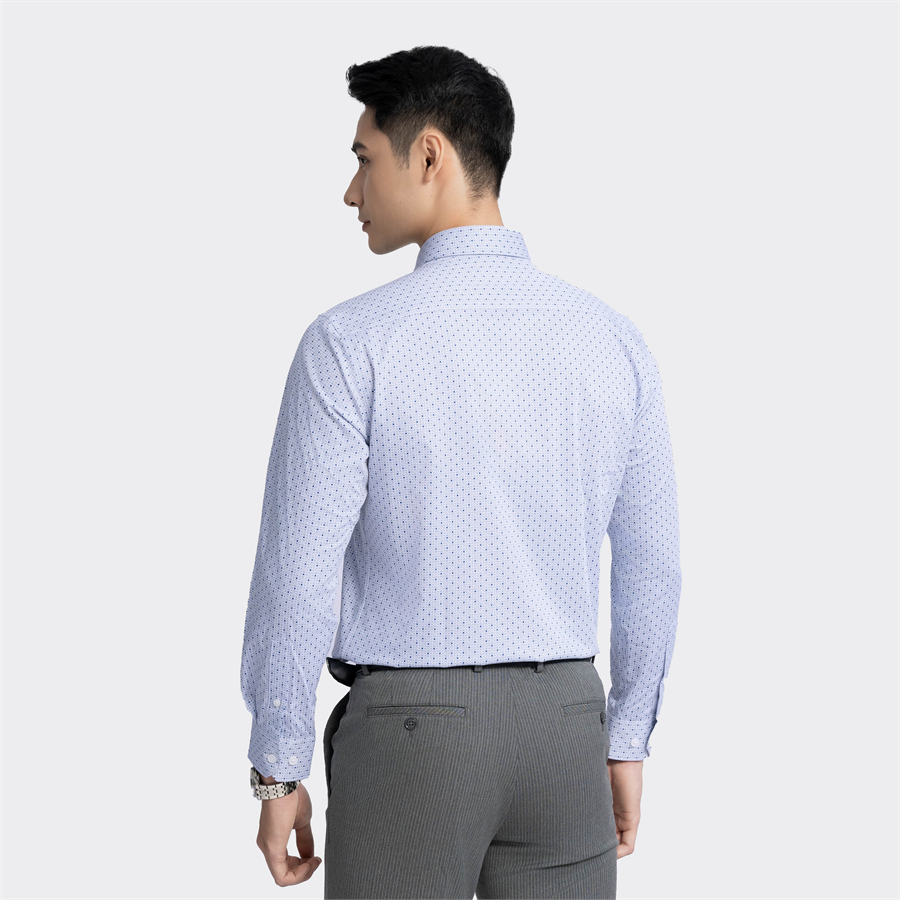 Áo sơ mi dài tay Nam Aristino dáng Slim fit màu Trắng ALS22803