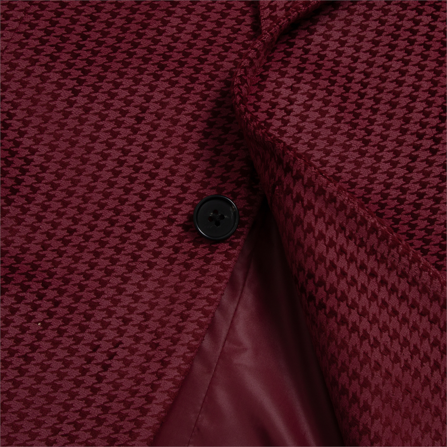 Áo vest, blazer Aristino ABZM080Z-BST Hoa Bảo Tiên màu Booc đô 4 jacquard họa tiết