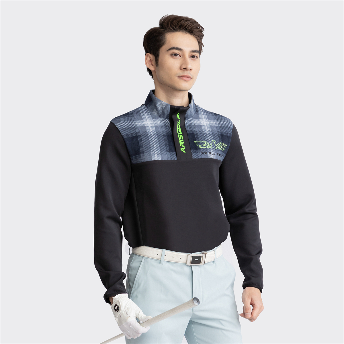 Áo Half zip golf Aristino AHZG07W2