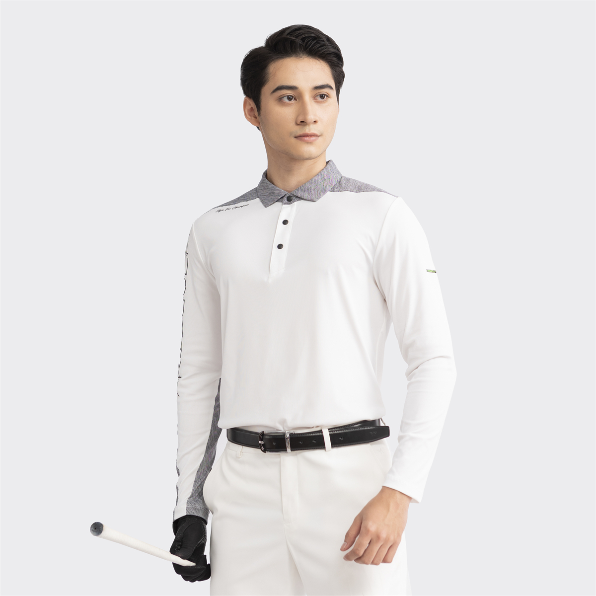 Áo thun golf có cổ dài tay Aristino ALPG15W2