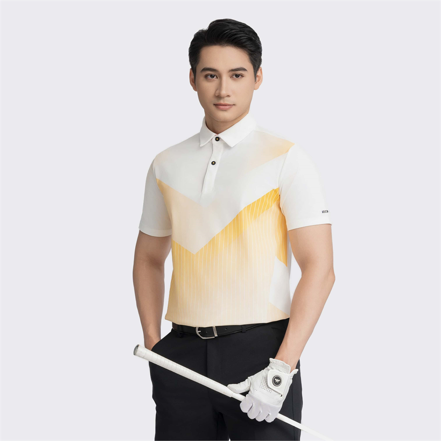 Áo polo ngắn tay Aristino Golf màu Trắng APSG57AZ