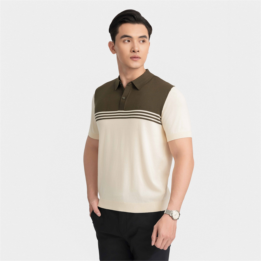 Áo Polo casual dệt kiểu len Aristino dáng Regular Fit APSU030Z