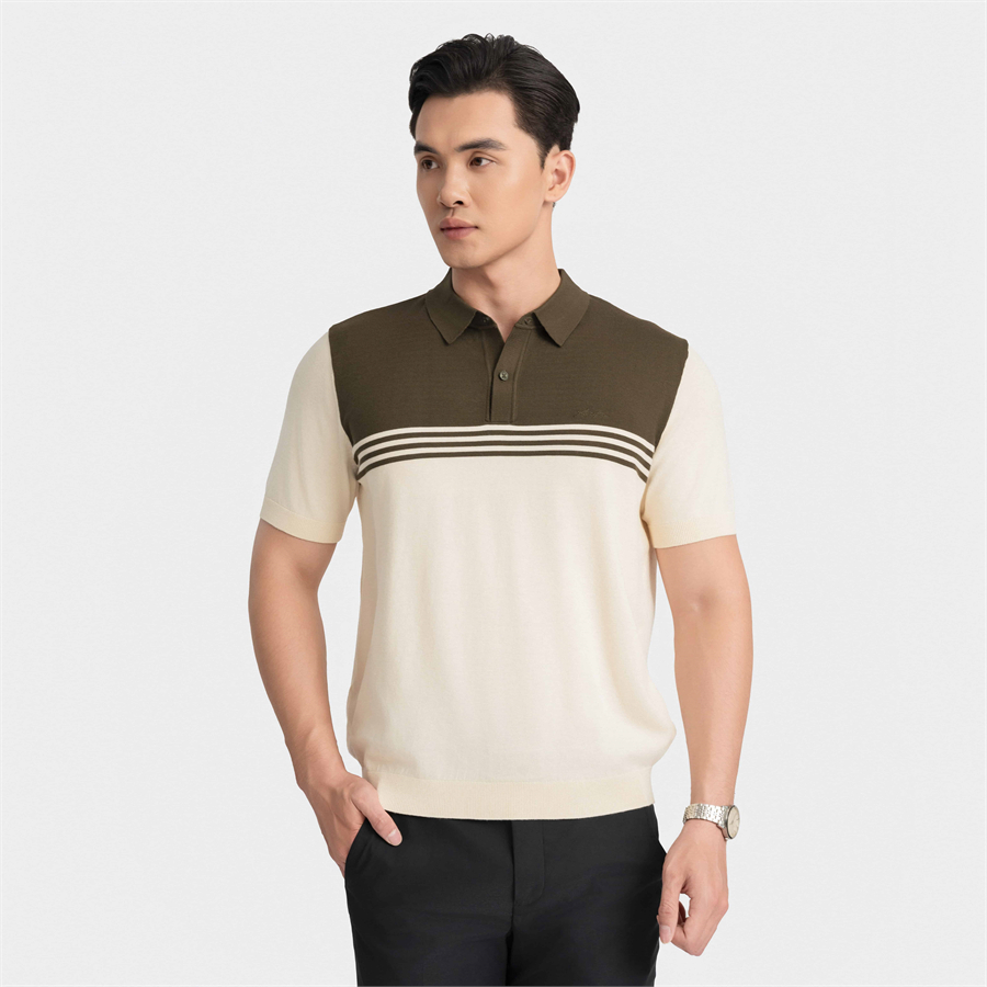 Áo Polo casual dệt kiểu len Aristino dáng Regular Fit APSU030Z