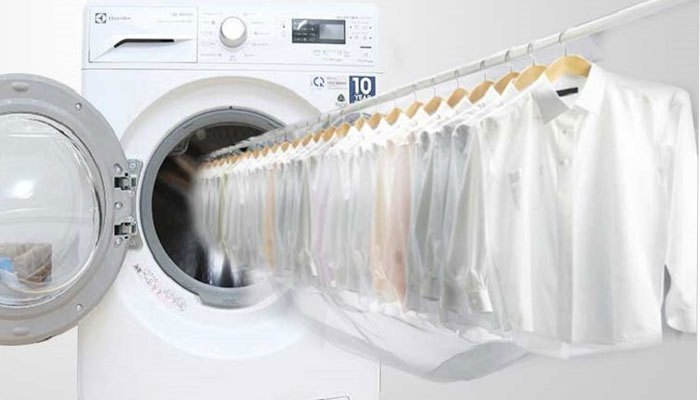 Sử dụng chế độ vắt khô của máy giặt