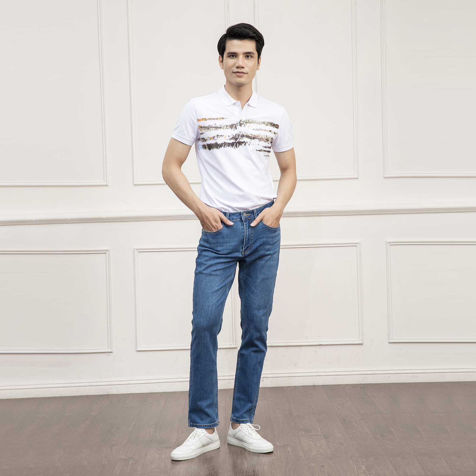 Quần jeans nam Aristino AJN00601