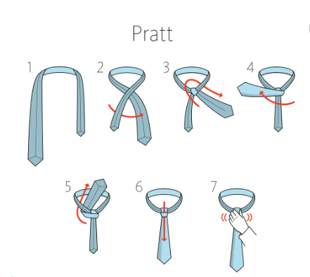 Cách thắt cà vạt nam theo kiểu Pratt